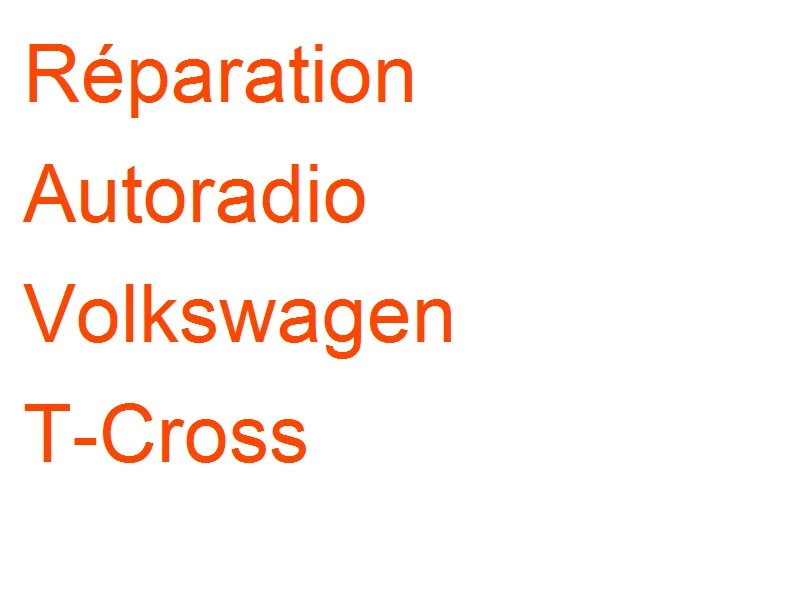 Autoradio Volkswagen T-Cross