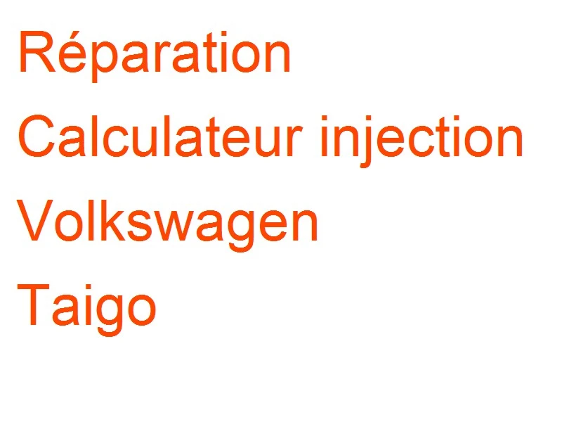 Calculateur injection Volkswagen Taigo