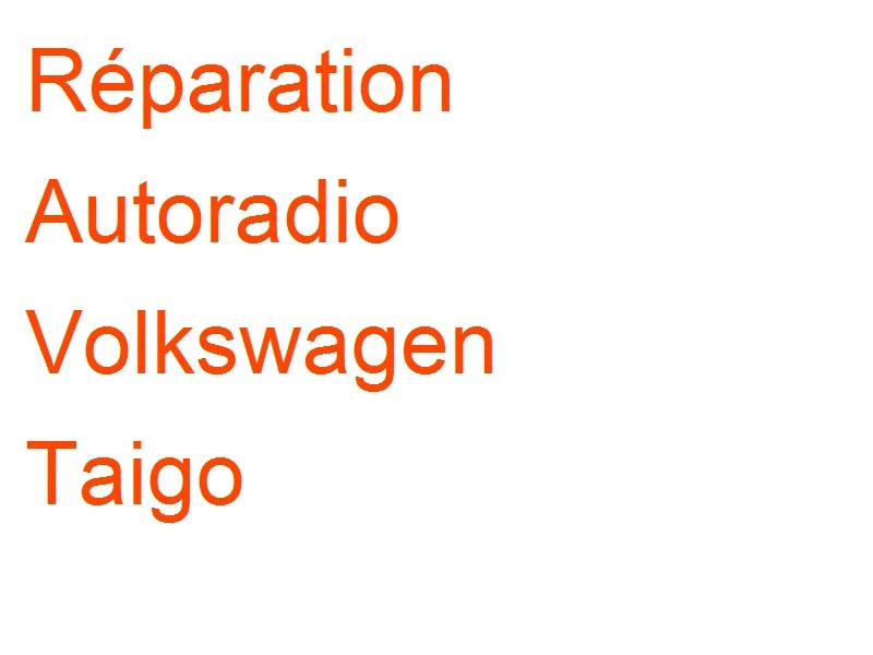 Autoradio Volkswagen Taigo