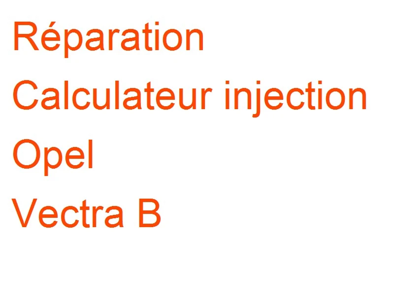 Calculateur injection Opel Vectra B Bosch VP44