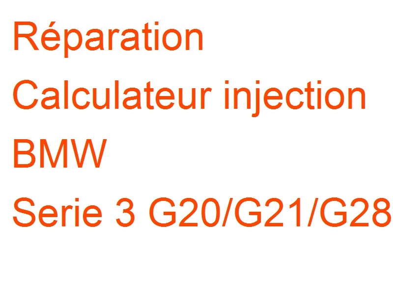 Calculateur injection BMW Serie 3 G20/G21/G28