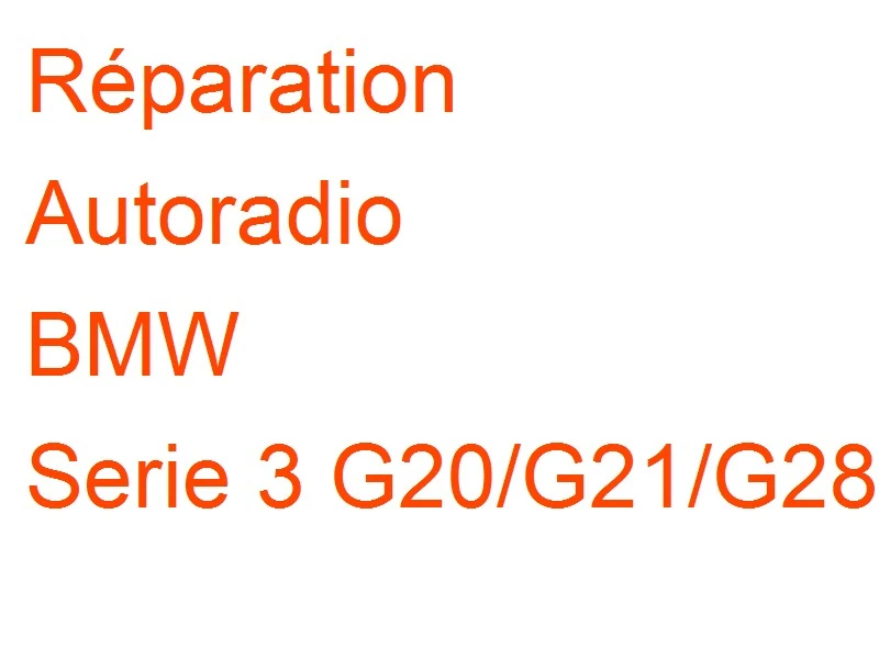 Autoradio BMW Serie 3 G20/G21/G28