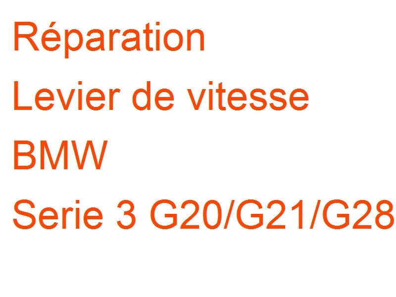 Levier de vitesse BMW Serie 3 G20/G21/G28